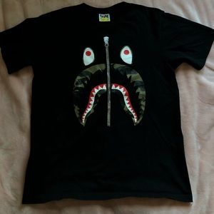 Bape Camo shark tee